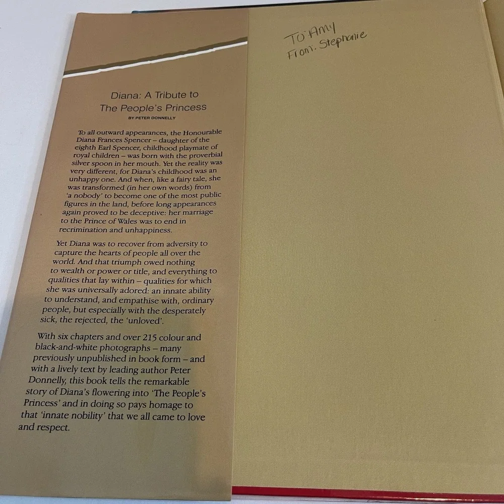 Diana : A Tribute to the People's Princess by Peter‎ Donnelly (1997, Hardcover)